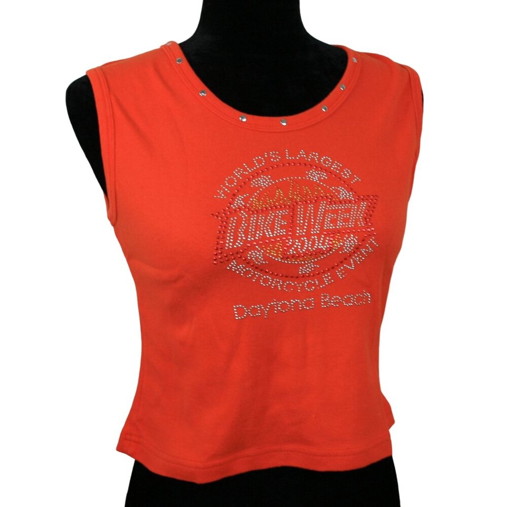 Daytona Beach Bike Week 2004 Ladies Top 100% Cotton Size: Large - Picture 2 of 9